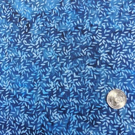 Blue Seeded Dot Batik Fabric 03474