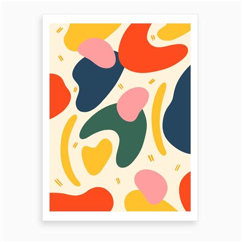 Abstract Shapes Art Print | Art prints, Abstract shapes, Cute canvas ...