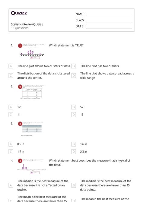 50 Statistics Worksheets For 6th Class On Quizizz Free Printable