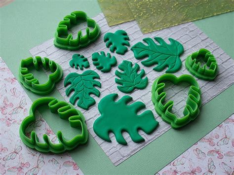 Polymer Clay Cutters Set 26 Monstera Cutters Shop MisterCutter