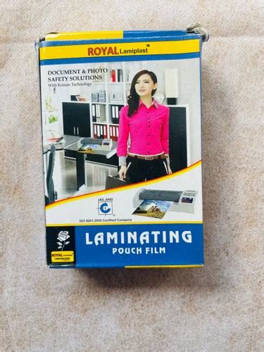 Lamination Pouch Into Mm Royal At Rs Pack Laminating Pouch