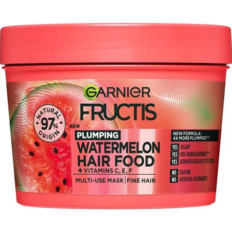 Garnier Fructis Hair Food Watermelon Plumping Mask Masky Na Vlasy Pro