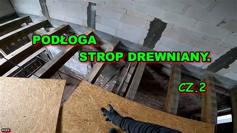 PODŁOGA NA STROPIE DREWNIANYM MATA GUMOWA NA LEGARY REMONT STAREGO