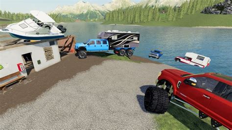 Rescuing Campers From Flooded Island Farming Simulator Camping And