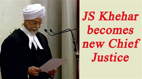 Jagdish Singh Khehar Takes Oath As New Chief Justice Of India