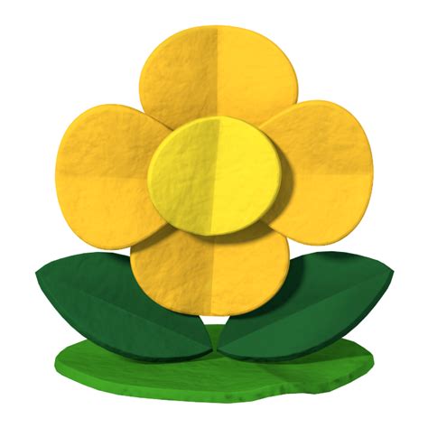 File Pmcs Yellow Flower Png Super Mario Wiki The Mario Encyclopedia