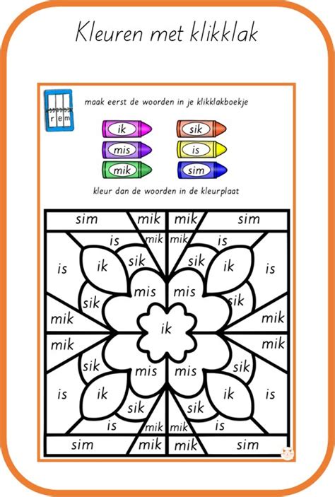 Kleuren Met Klikklak Kern Start In M N Sas
