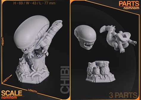 Alien Stl Xenomorph Stl Xenomorph 3d Model Xenomorph 3d Print Files Alien Diorama Xenomorph