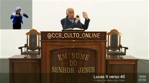 Santo Culto A Deus VÍdeo Sab 08072023 10hs Lucas Cap 9 Vers 46 Youtube