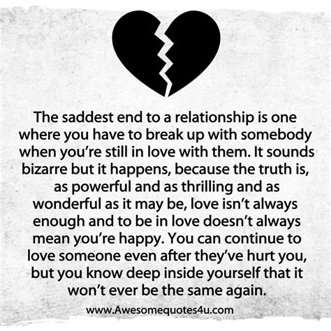 Awesomequotes4u.com: The Saddest End To A Relationship