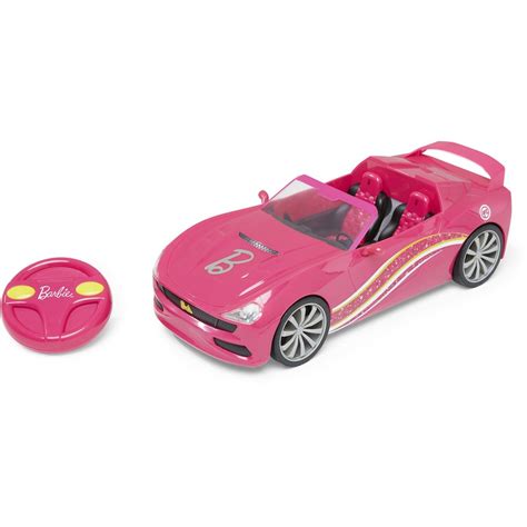 Barbie Convertible Remote Control Car Pink Big W