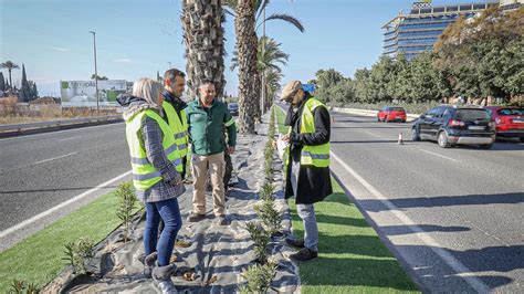 Concluyen Las Obras De Acondicionamiento De La Mediana De Ronda Sur En