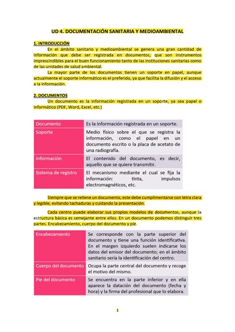 Ud Documentaci N Sanitaria Y Ambiental Edit Ud Documentaci N