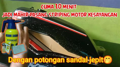 Cara Memasang Striping Di Tangki Motor Rx King Dengan Mudah Pakai Alat