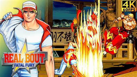 Real Bout Fatal Fury Terry Bogard 1995 Arcade 4K 60FPS YouTube