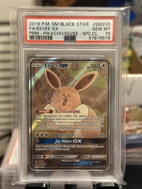 Pokemon Eevee Gx Premium Pikachu Eevee Special Collection Fa Promo