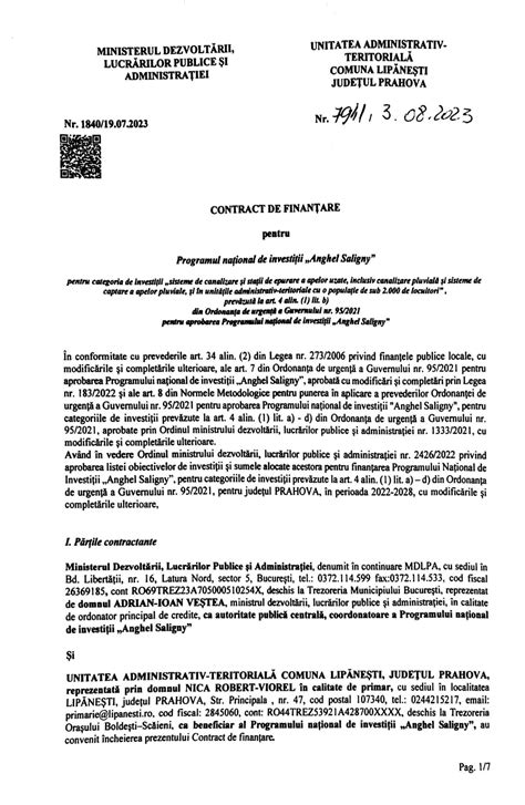 Comuna Lipănești își extinde rețeaua de canalizare menajeră