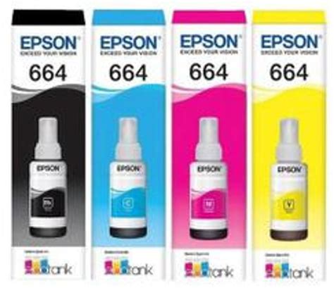 Kit Cores Refil De Tinta Original Epson Ml Cada Refil De