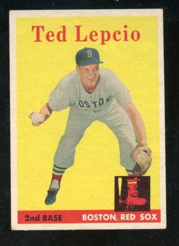 1958 Topps 29 Ted Lepcio Red Sox LOOK EBay