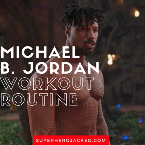 Michael B. Jordan Workout and Diet : Train like Killmonger! | Workout ...