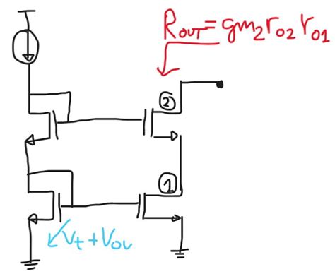 NMOS Cascode Stage On Amplifiers Or Current Mirror In CMOS Mis Circuitos