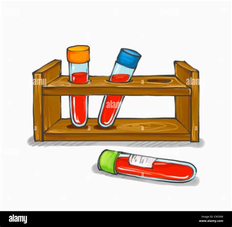 Illustration of bottles of blood Stock Photo - Alamy