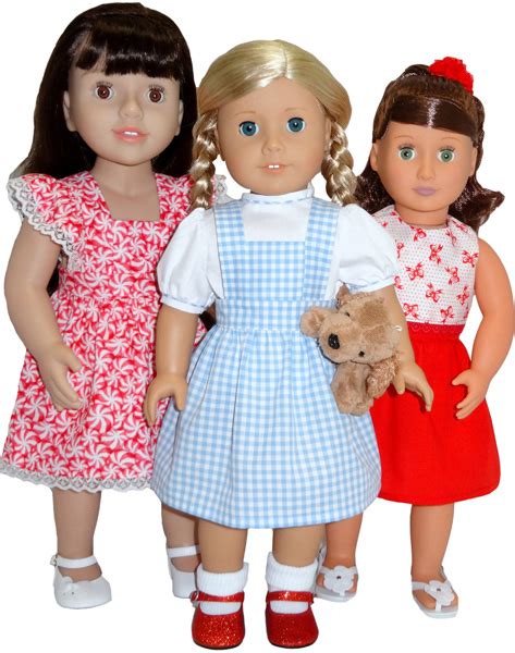 18 Inch American Girl Doll Clothes Patterns Pinafore Dress And Skirt