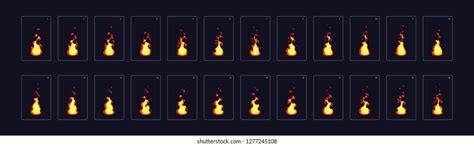 Flame Animation Frames Photos Images Pictures Shutterstock