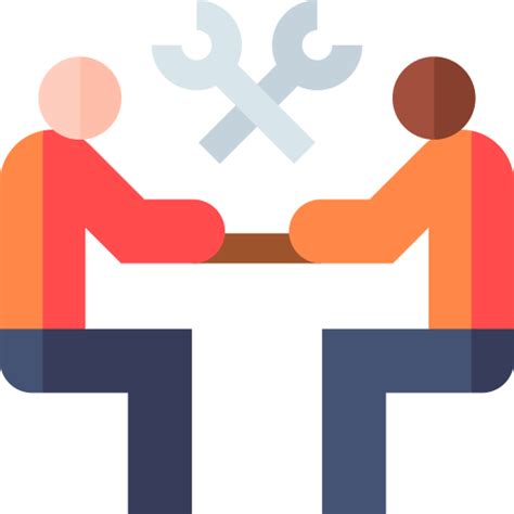 Working Together Basic Straight Flat Icon