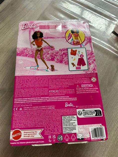 Barbie Coffret Surf Poupée Mannequin Articulée Brune Barbie Beebs