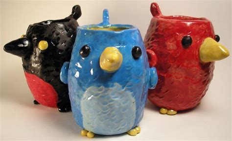 Bird Cup Elementary Art Lesson Ceramics Project Pinch Pot Birds