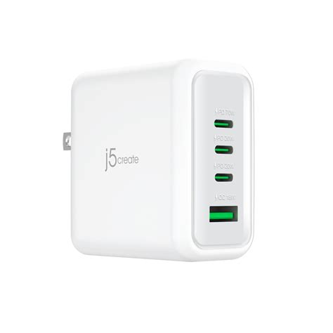 j5create, USB-C 4 Port Charger 70W GaN , JUP4370 - Walmart.com