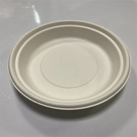 Compostable Disposable Paper Salad Bowl Sugarcane Bagasse Paper Pulp