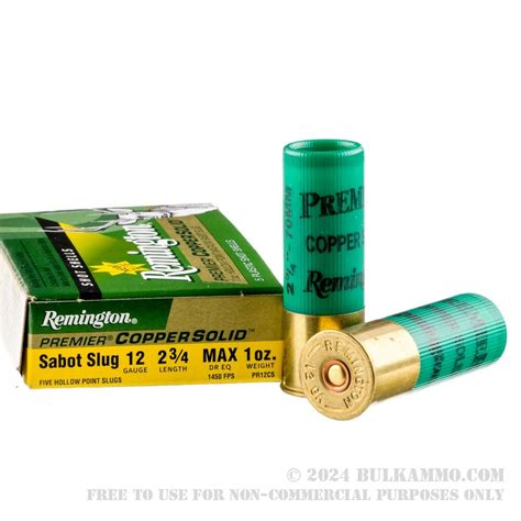 Rounds Of Bulk Ga Ammo By Remington Ounce Sabot Slug