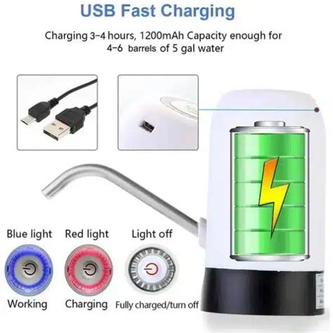 Distributeur D Eau Automatique En Bouteille Chargement Usb Lominos