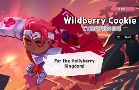 Wildberry Cookie Toppings Build In Cookie Run Kingdom Mirage Portal