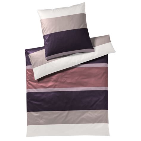 JOOP Mako Satin Bettwäsche Garnitur Mood Streifen Stripes Glänzend B