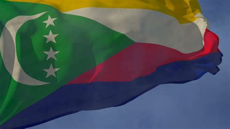 Waving Flag And National Anthem Of The Comoros YouTube