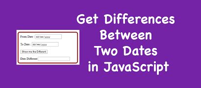 How To Get Difference Between Two Dates In Javascript Fedingo