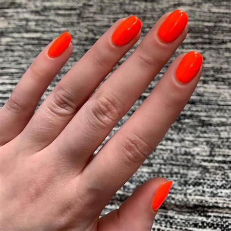 Samanthas Nail Account 💅🏽 On Instagram Love This Bright Orange Shade