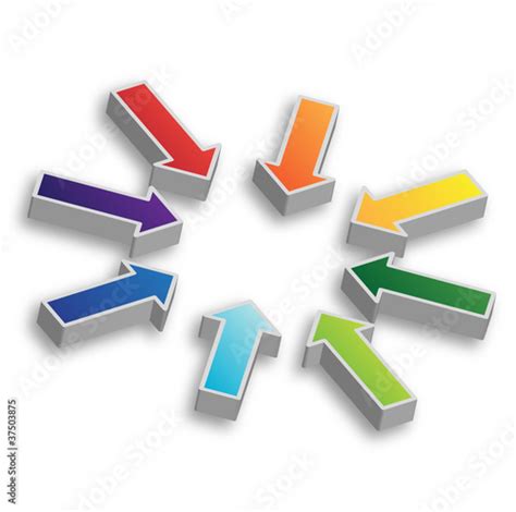 Converging Arrows Stock Illustration Adobe Stock