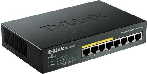 D LINK DGS 1008P Switch 8 Port Gigabit Ethernet Bei Reichelt Elektronik