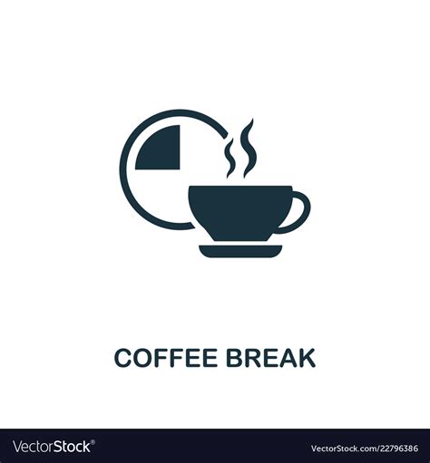 Coffee Break Icon Premium Style Design From Vector Image