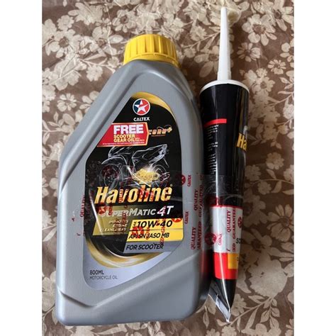 Havoline Super Matic With Gear Oil 10w 40 Scooter 800ml Shopee