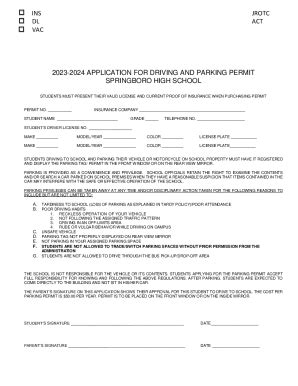 Fillable Online Parking Permit Request Form Fax Email Print