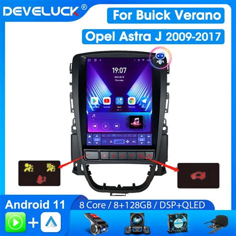 Develuck 2 Din Android 11 Car Radio For Opel Astra J Vauxhall Buick