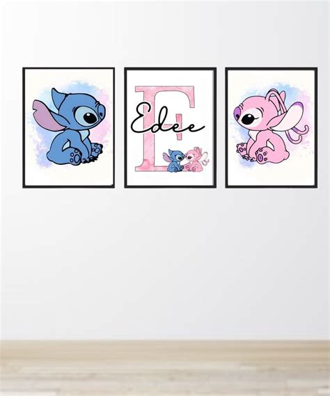 Lilo And Stich Prints Stitch And Angel Prints Girls Bedroom Prints