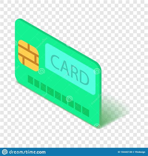 Icono De La Tarjeta De Cr dito Estilo Isom trico 3d Ilustración del
