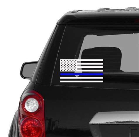 Thin Blue Line Decal Police Decal Blue Lives Matter Law Etsy