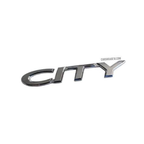 CHROME COLOUR CITY LETTER EMBLEM FOR HONDA